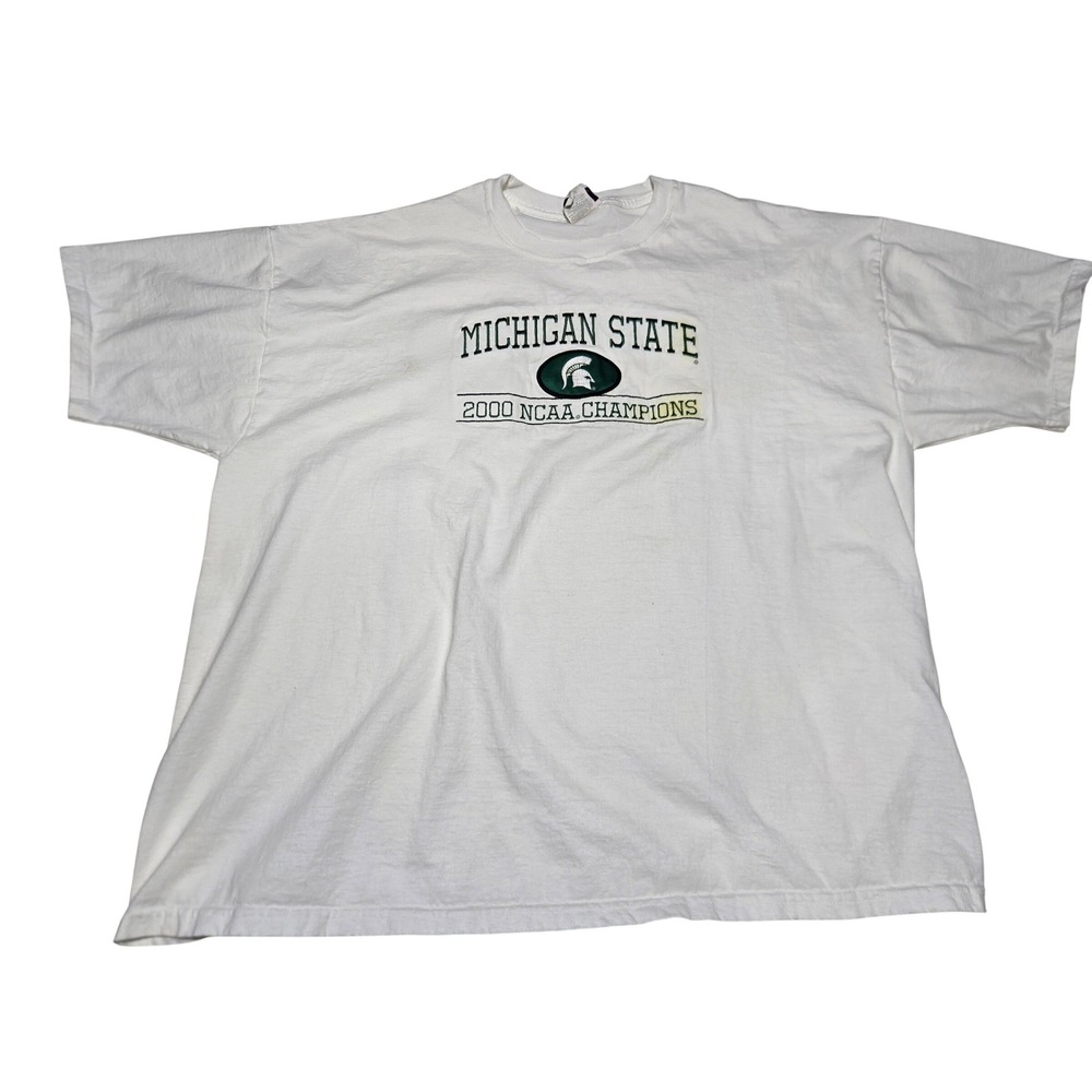 Michigan State Spartans‎ T-Shirt Basketball 2000 NCAA Champions Men's 2XL